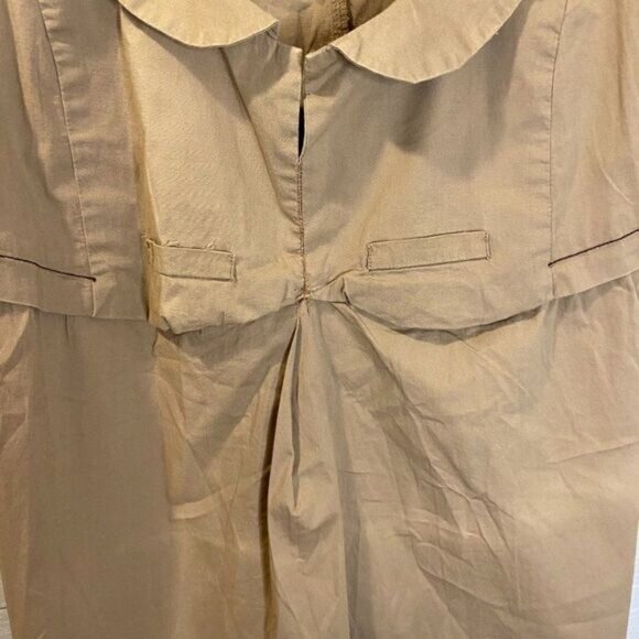 Women's Peter Pan Collar Sleeveless Dress - Picture 5 of 7